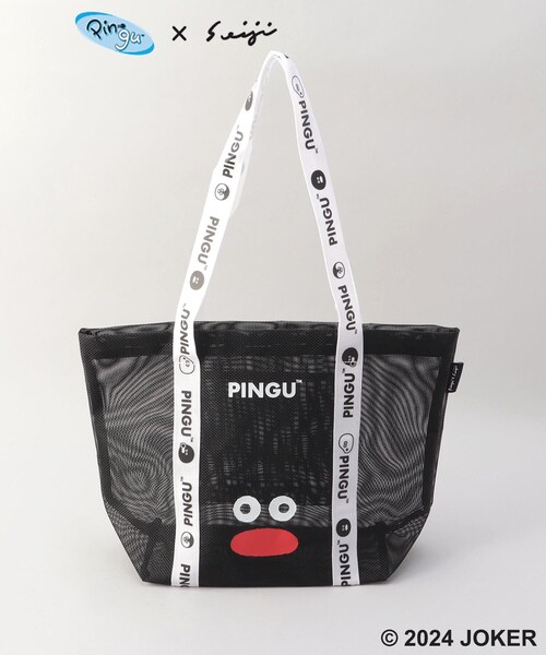 212 KITCHEN STORE（トゥワントゥキッチンストア）の「ロゴテープメッシュトートバッグ BK ＜PINGU ピングー＞（エコバッグ/サブバッグ・レディース・その他・00）」の8枚目の写真