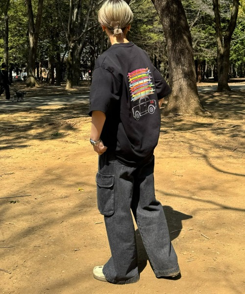 Franklin Climbing（フランクリンクライミング）の「【Franklin Climbing】サーフボード＆car半袖Tee（Tシャツ/カットソー・メンズ・ブラック/ホワイト・X-LARGE/LARGE/MEDIUM）」の17枚目の写真