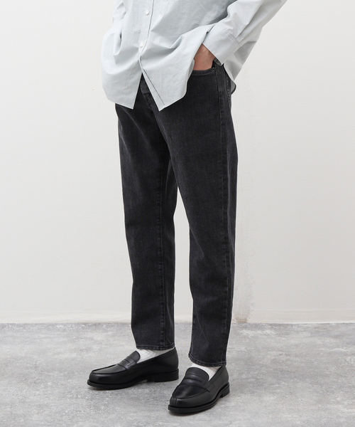 【新品】イカイ　デニム　ロブスト　31 ブラックヴィンテージウォッシュ　ジーンズ YCHAI（イカイ）ROBUSTOロブスト ヴィンテージウォッシュテーパード