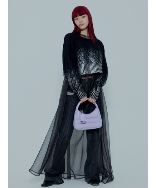 AMAIL(アマイル)の「Angel eary dress(ワンピース・レディース・ベージュ/ブラック・FREE)」の6枚目の写真