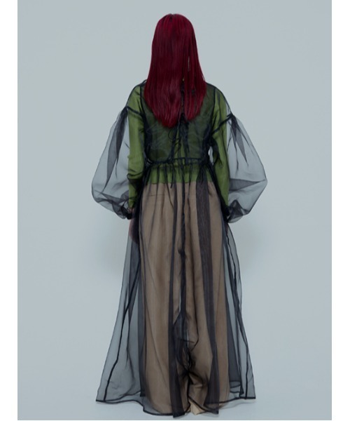 AMAIL(アマイル)の「Angel eary dress(ワンピース・レディース・ベージュ/ブラック・FREE)」の9枚目の写真