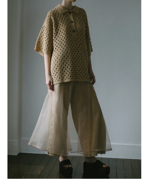 AMAIL(アマイル)の「Angel eary dress(ワンピース・レディース・ベージュ/ブラック・FREE)」の12枚目の写真