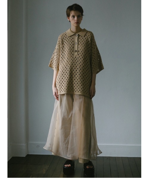 AMAIL(アマイル)の「Angel eary dress(ワンピース・レディース・ベージュ/ブラック・FREE)」の22枚目の写真