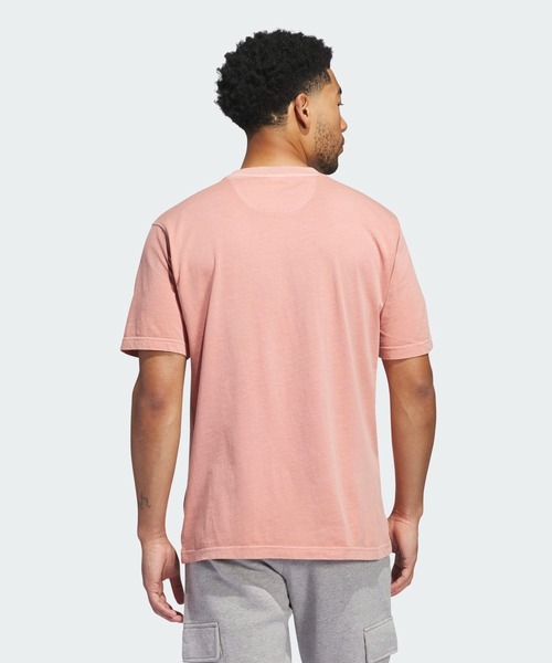 adidas（アディダス）の「トレフォイル エッセンシャルズ+ ダイ ポケットTシャツ / アディダスオリジナルス adidas Originals（Tシャツ/カットソー・メンズ・ベージュ/レッド・XX-LARGE/3XL/LARGE/MEDIUM/SMALL/X-LARGE/X-SMALL）」の8枚目の写真