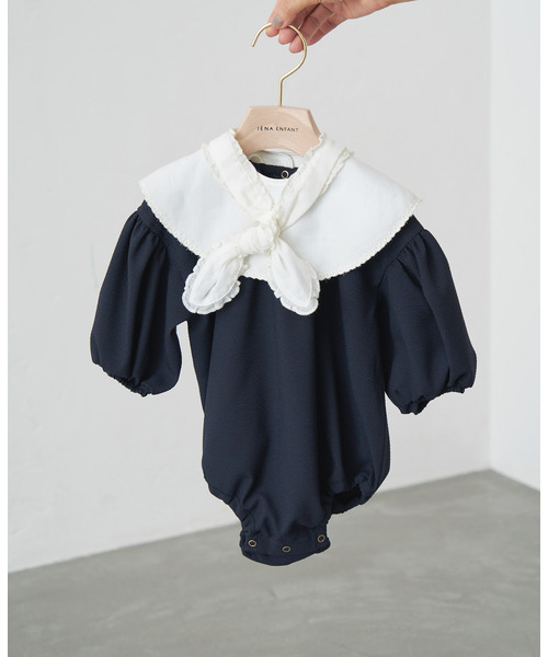 追加》【BASIC】スモッグロンパース baby(70cm-80cm