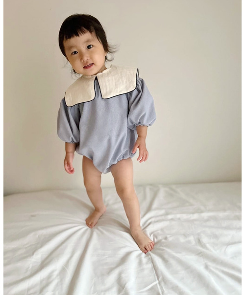追加》【BASIC】スモッグロンパース baby(70cm-80cm