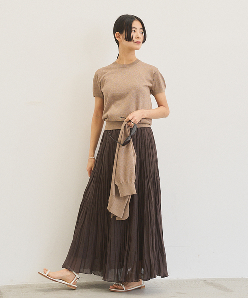 IENA（イエナ）の「LEVITA クループルオーバー（ニット/セーター・レディース・ゴールド/ホワイト/ピンク/シルバー・FREE）」の8枚目の写真