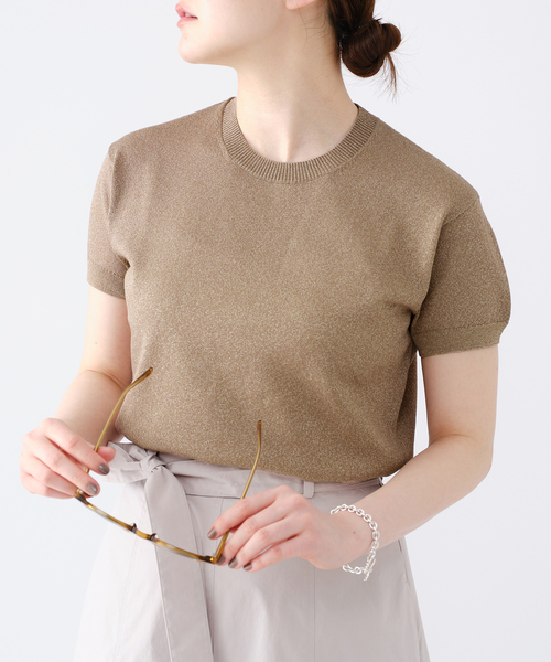 IENA（イエナ）の「LEVITA クループルオーバー（ニット/セーター・レディース・ゴールド/ホワイト/ピンク/シルバー・FREE）」の22枚目の写真