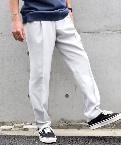 SHIPS any（シップス エニィ）の「SHIPS any: 〈洗濯機可能・接触冷感・UVカット〉Reflax(R) リネンライク 1タック テーパード イージーパンツ◇（その他パンツ・メンズ・ダークグレー/ネイビー/ライトグレー/ライトグリーン・SMALL/MEDIUM/LARGE/X-LARGE）」の6枚目の写真