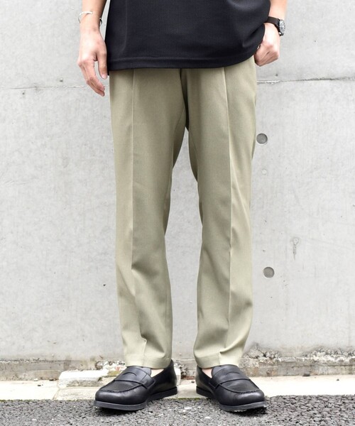 SHIPS any（シップス エニィ）の「SHIPS any: 〈洗濯機可能・接触冷感・UVカット〉Reflax(R) リネンライク 1タック テーパード イージーパンツ◇（その他パンツ・メンズ・ダークグレー/ネイビー/ライトグレー/ライトグリーン・SMALL/MEDIUM/LARGE/X-LARGE）」の15枚目の写真