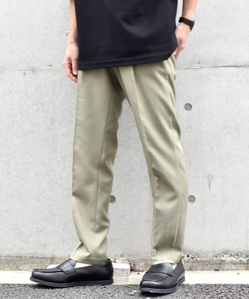 SHIPS any（シップス エニィ）の「SHIPS any: 〈洗濯機可能・接触冷感・UVカット〉Reflax(R) リネンライク 1タック テーパード イージーパンツ◇（その他パンツ・メンズ・ダークグレー/ネイビー/ライトグレー/ライトグリーン・SMALL/MEDIUM/LARGE/X-LARGE）」の16枚目の写真