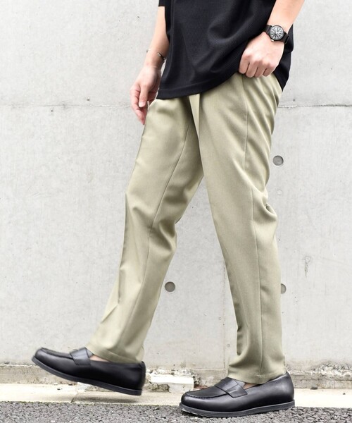 SHIPS any（シップス エニィ）の「SHIPS any: 〈洗濯機可能・接触冷感・UVカット〉Reflax(R) リネンライク 1タック テーパード イージーパンツ◇（その他パンツ・メンズ・ダークグレー/ネイビー/ライトグレー/ライトグリーン・SMALL/MEDIUM/LARGE/X-LARGE）」の17枚目の写真