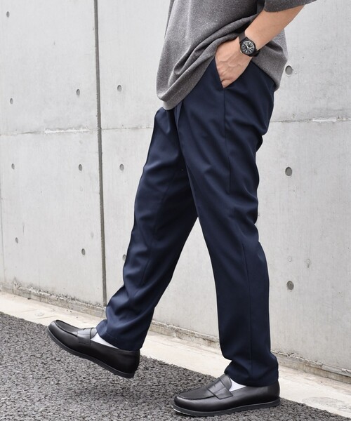 SHIPS any（シップス エニィ）の「SHIPS any: 〈洗濯機可能・接触冷感・UVカット〉Reflax(R) リネンライク 1タック テーパード イージーパンツ◇（その他パンツ・メンズ・ダークグレー/ネイビー/ライトグレー/ライトグリーン・SMALL/MEDIUM/LARGE/X-LARGE）」の21枚目の写真