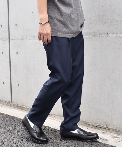 SHIPS any（シップス エニィ）の「SHIPS any: 〈洗濯機可能・接触冷感・UVカット〉Reflax(R) リネンライク 1タック テーパード イージーパンツ◇（その他パンツ・メンズ・ダークグレー/ネイビー/ライトグレー/ライトグリーン・SMALL/MEDIUM/LARGE/X-LARGE）」の22枚目の写真