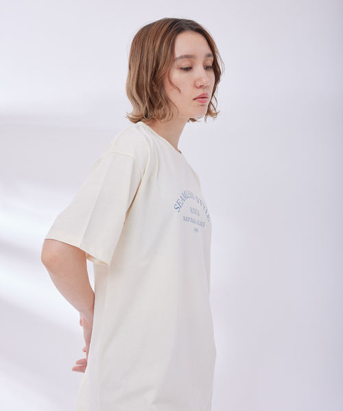 NERGY(ナージー)の「グラフィックTシャツ(Tシャツ/カットソー・レディース・キナリ/パープル/ブラック/グレー・FREE)」の2枚目の写真