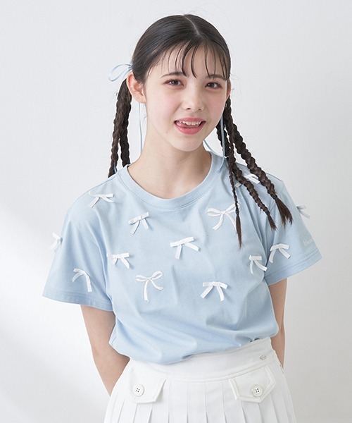 メゾピアノジュニア　肩リボンワンピース＆Tシャツセット　150 楽天市場】メゾピアノジュニア(mezzo piano junior)肩リボン