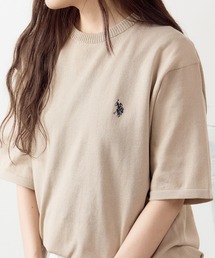 U.S. POLO ASSN./ユーエスポロアッスン クルーショートスリーブニットTシャツ