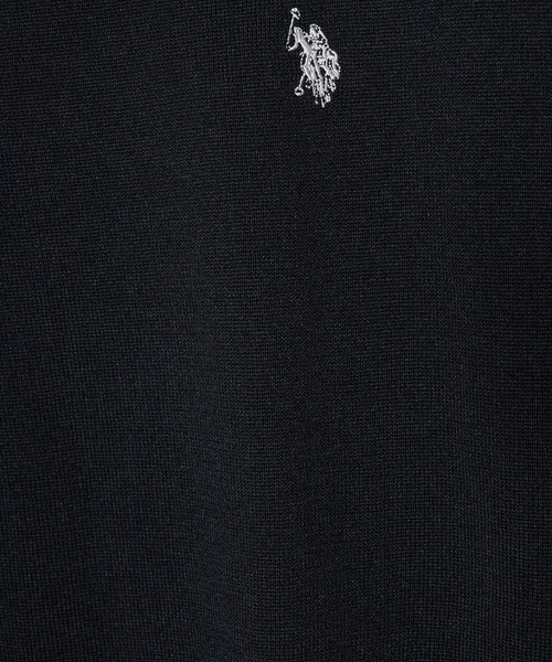 U.S. POLO ASSN.（ユーエスポロアッスン）の「U.S. POLO ASSN./ユーエスポロアッスン クルーショートスリーブニットTシャツ（Tシャツ/カットソー・メンズ・ライトベージュ/オフホワイト/ネイビー/ブラック・LL/M/L）」の9枚目の写真