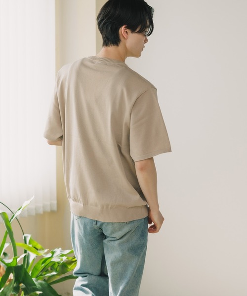 U.S. POLO ASSN.（ユーエスポロアッスン）の「U.S. POLO ASSN./ユーエスポロアッスン クルーショートスリーブニットTシャツ（Tシャツ/カットソー・メンズ・ライトベージュ/オフホワイト/ネイビー/ブラック・LL/M/L）」の14枚目の写真