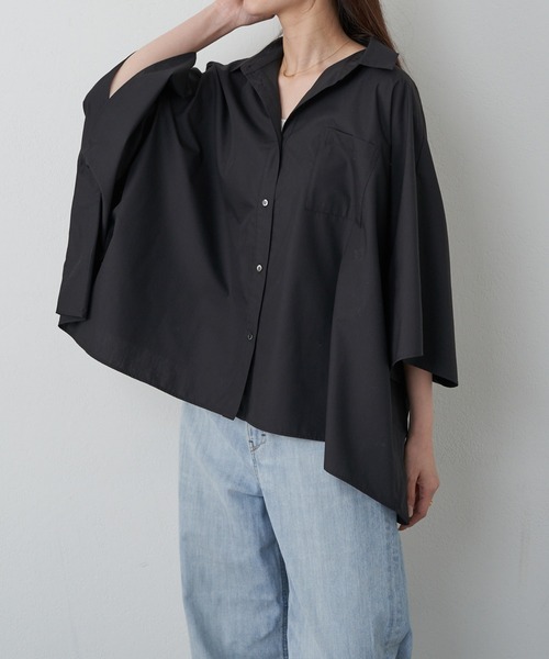 【新品タグ付】russet ラシット ポンチョシャツ ブラウス russet（ラシット）の「ポンチョシャツ(KS-066)（シャツ