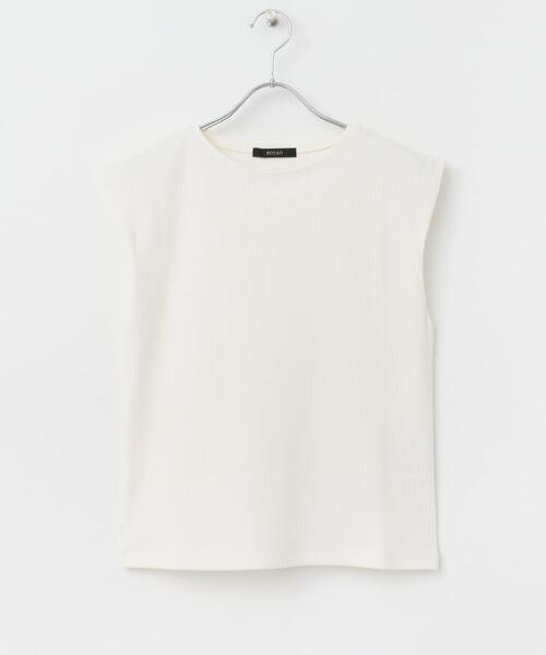 URBAN RESEARCH ROSSO WOMEN（アーバンリサーチ　ロッソ）の「汗染防止 フレンチリブTシャツ（Tシャツ/カットソー・レディース・モカ/オフホワイト/レッド/ブルー系その他/ブルー/グリーン・FREE）」の10枚目の写真