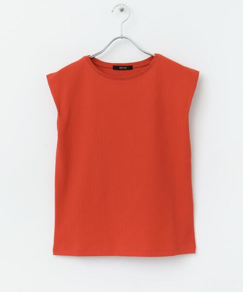 URBAN RESEARCH ROSSO WOMEN（アーバンリサーチ　ロッソ）の「汗染防止 フレンチリブTシャツ（Tシャツ/カットソー・レディース・モカ/オフホワイト/レッド/ブルー系その他/ブルー/グリーン・FREE）」の19枚目の写真