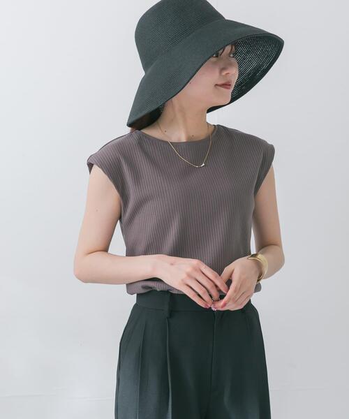 URBAN RESEARCH ROSSO WOMEN（アーバンリサーチ　ロッソ）の「汗染防止 フレンチリブTシャツ（Tシャツ/カットソー・レディース・モカ/オフホワイト/レッド/ブルー系その他/ブルー/グリーン・FREE）」の21枚目の写真