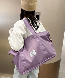 ナイロン製パープルボストンバッグ ボストンバッグ（パープル/紫色系・ナイロン）ファッション通販