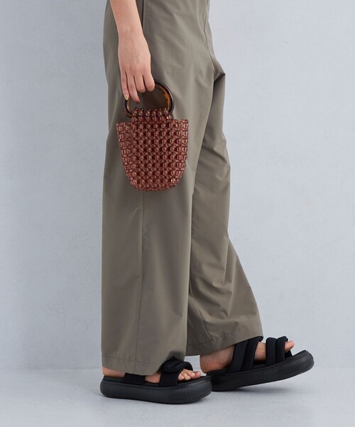 green label relaxing（グリーンレーベルリラクシング）の「クリアビーズ ミニバッグ（ハンドバッグ・レディース・ブラウン・FREE）」の4枚目の写真