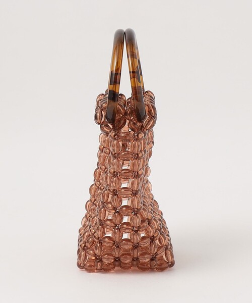 green label relaxing（グリーンレーベルリラクシング）の「クリアビーズ ミニバッグ（ハンドバッグ・レディース・ブラウン・FREE）」の6枚目の写真