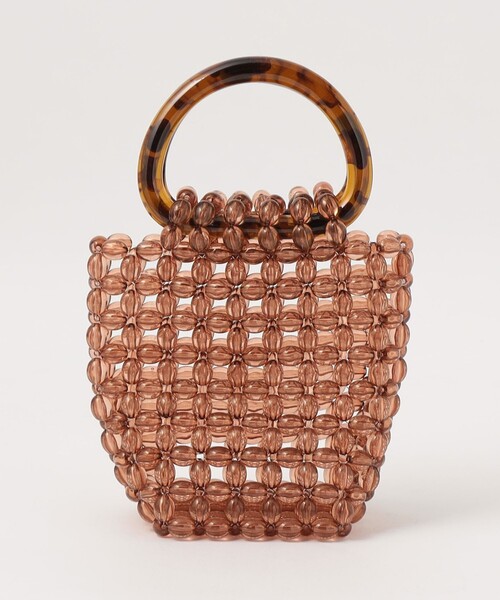 green label relaxing（グリーンレーベルリラクシング）の「クリアビーズ ミニバッグ（ハンドバッグ・レディース・ブラウン・FREE）」の7枚目の写真