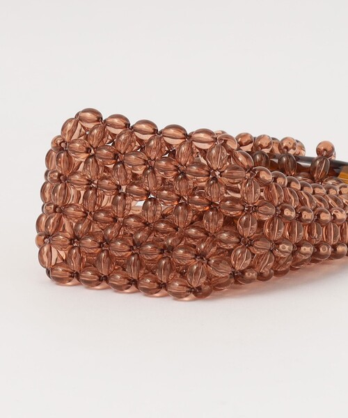 green label relaxing（グリーンレーベルリラクシング）の「クリアビーズ ミニバッグ（ハンドバッグ・レディース・ブラウン・FREE）」の10枚目の写真