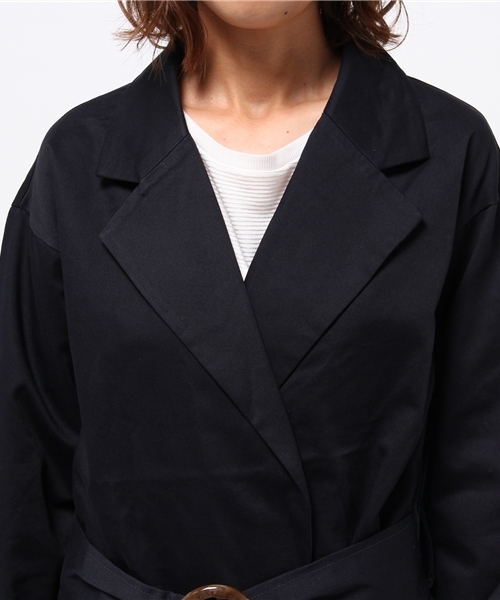 WEGO（ウィゴー）の「WEGO/ロングガウンコート（チェスターコート・レディース・ネイビー/キャメル・FREE）」の8枚目の写真