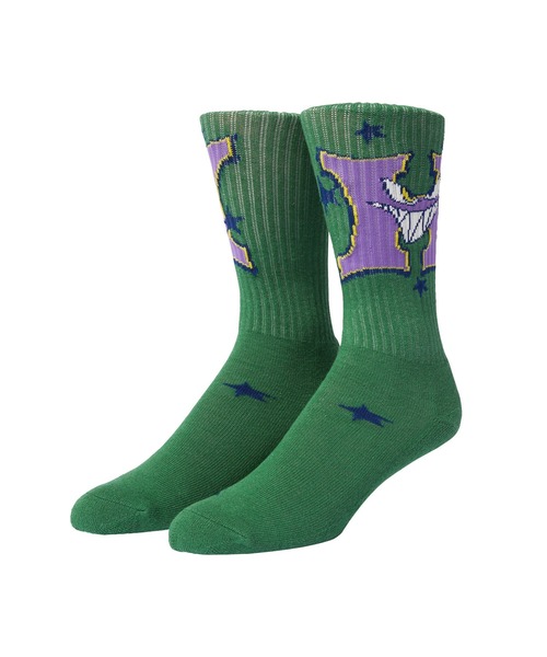 HUF(ハフ)の「SASSY H CREW SOCKS(ソックス/靴下・メンズ・ダークグリーン・O/S)」の1枚目の写真