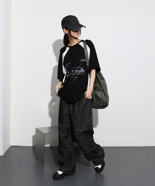 FOLLOWIN（フォロウィン）の「[UNISEX]ストリートカジュアルトラッキングアウトドアボールキャップ（キャップ・レディース・ピンク/ネイビー/ブラック/グレー・ONE SIZE）」の5枚目の写真