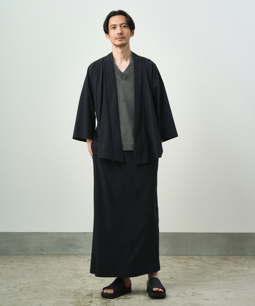 和ROBE　羽織り　シャツ　ダークネイビー　T.W WA Y SHIRT T.W WA Y SHIRT（カーディガン/ボレロ）｜和ROBE（ワローブ）の