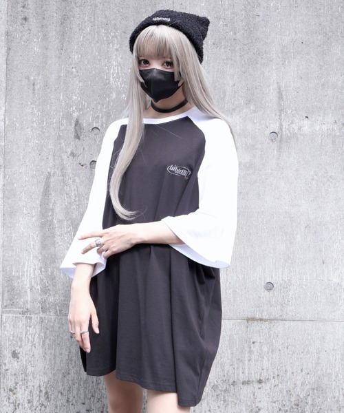 Whinny（ホワイニー）の「Whinny/スペーシングの1番弟子（Tシャツ/カットソー・レディース・ブラック/ホワイト/スミクロ・FREE）」の20枚目の写真