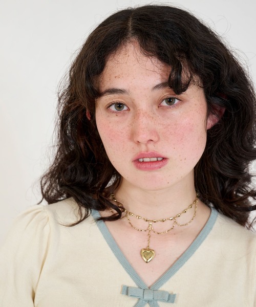 TINA：JOJUN（ティーナジョジュン）の「ハート ロケットネックレス TINA：JOJUN（ネックレス・レディース・ゴールド・F）」の6枚目の写真