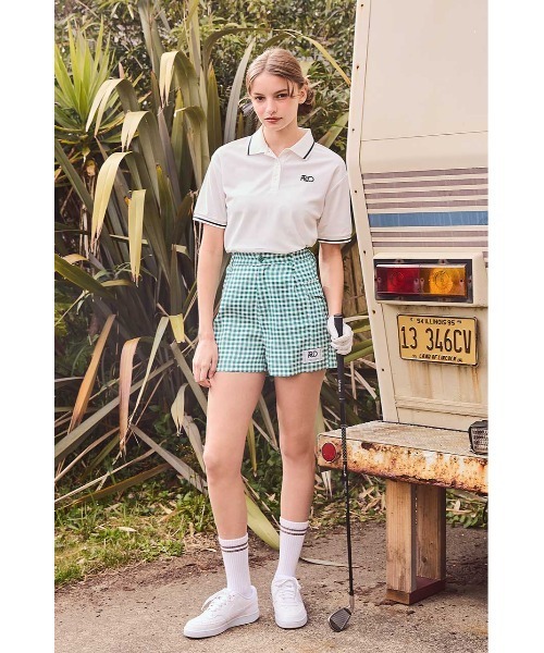 rienda(リエンダ)の「【RIENDA GOLF】ギンガムチェックワークショートパンツ(その他パンツ・レディース・ネイビー/グリーン・SMALL/MEDIUM)」の22枚目の写真