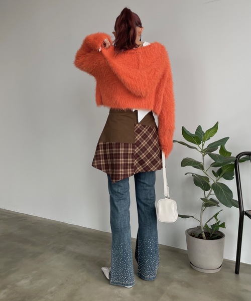 SHAGGIE(シャギー)の「レースアップスタッズ付きとんがりパンプス(パンプス・レディース・ブラック/ホワイト・S/M/L)」の20枚目の写真
