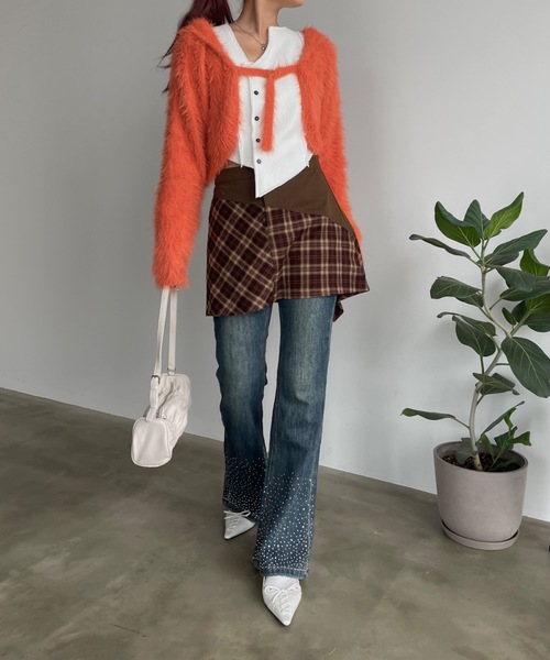 SHAGGIE(シャギー)の「レースアップスタッズ付きとんがりパンプス(パンプス・レディース・ブラック/ホワイト・S/M/L)」の19枚目の写真