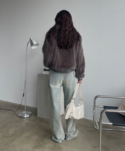 SHAGGIE(シャギー)の「レースアップスタッズ付きとんがりパンプス(パンプス・レディース・ブラック/ホワイト・S/M/L)」の16枚目の写真