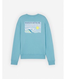 MAISON KITSUNÉ フロントプリント スウェット M ダブル ボールド フォックスヘッド パッチ コンフォート