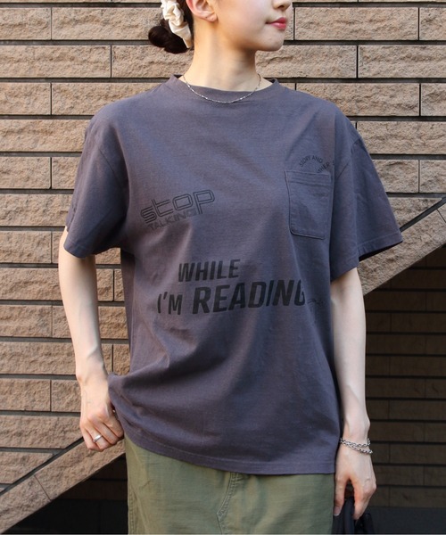最終値下げ！タグ付き未使用　シンゾーンI'M READING TEE エクリュー タグ付き未使用 シンゾーンI´M READING TEE エクリュー