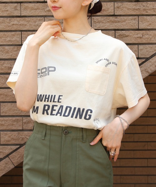 THE SHINZONE ザ シンゾーン アイムリーディングTEE ウィメンズ 24AMSCU07 トップス 半袖Tシャツ Shinzone（シンゾーン）】I'M READING TEE Tシャツ