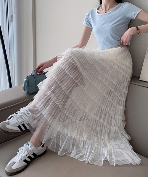 チュールティアードスカート（スカート）｜SPIGA（スピーガ）