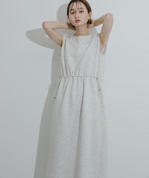 SENSE OF PLACE by URBAN RESEARCH（センスオブプレイスバイアーバンリサーチ）の「ウエストドロストワンピース（ワンピース・レディース・ライトブルー/ブラック/ライトグレー・S/ONE）」の4枚目の写真
