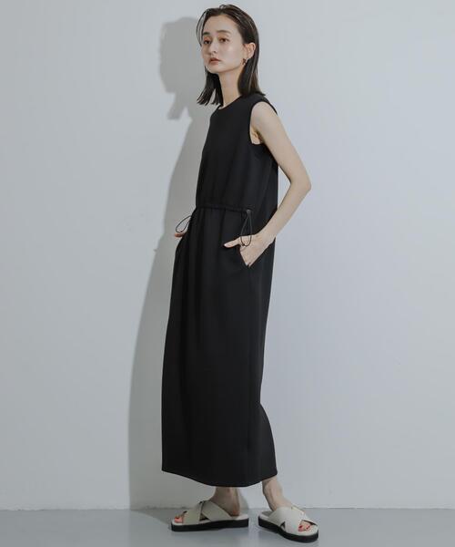 SENSE OF PLACE by URBAN RESEARCH（センスオブプレイスバイアーバンリサーチ）の「ウエストドロストワンピース（ワンピース・レディース・ライトブルー/ブラック/ライトグレー・S/ONE）」の18枚目の写真