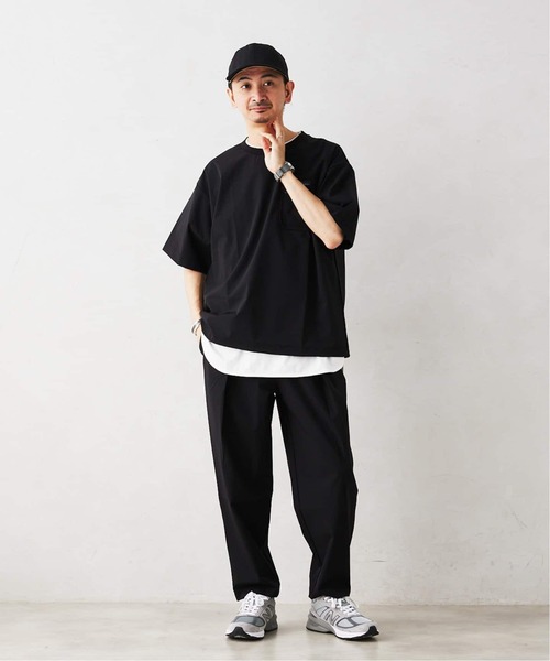 THOUSAND MILE（サウザンドマイル）の「《追加》THOUSAND MILE 別注セットアップ上下+トートバッグ 3点セット（シャツ/ブラウス・メンズ・ブラック/ネイビー・LARGE/MEDIUM）」の5枚目の写真