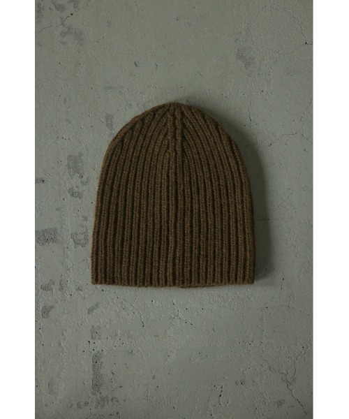 BLACK BY MOUSSY(ブラックバイマウジー)の「knit hat(ニットハット)(ニットキャップ/ビーニー・レディース・ブラック/カーキ/グレー/パープル・FREE)」の4枚目の写真